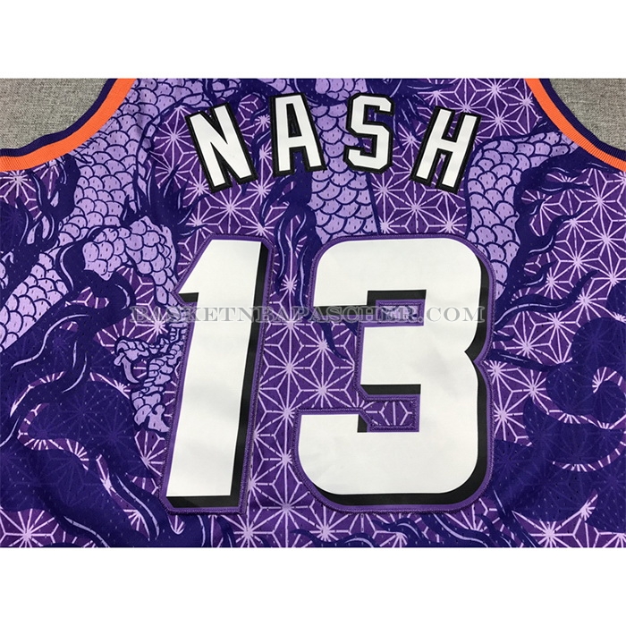 Maillot Phoenix Suns Steve Nash NO 13 Asian Heritage Throwback 1996-97 Volet